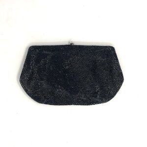 Simpson’s vintage black beaded clutch purse - Made in Belgium